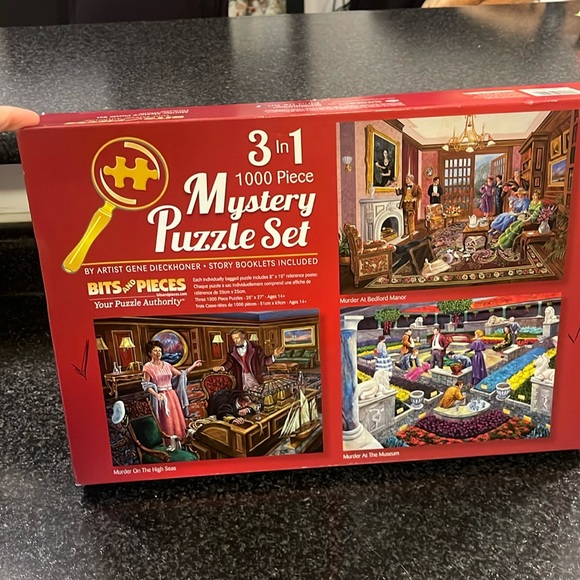 Bits and Pieces Other - 3 puzzles in 1 Mystery Themed Puzzle Set